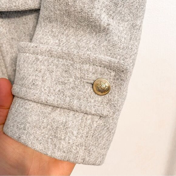J Crew Stadium Cloth Wool Double Breasted Pea Coat 2 - Picture 9 of 10